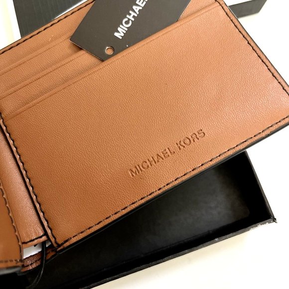 Michael Kors Slim Brown Billfold Wallet Gift Boxed 86F2SANF5V Embossed Logo - Picture 6 of 7